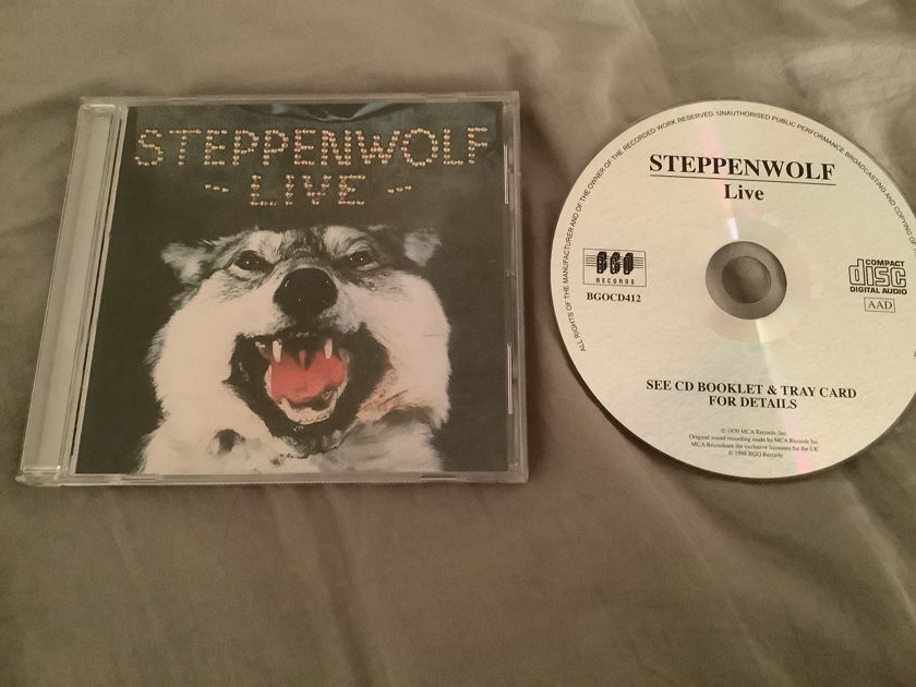 Steppenwolf BGO Records U.K. Compact Disc  Steppenwolf Live