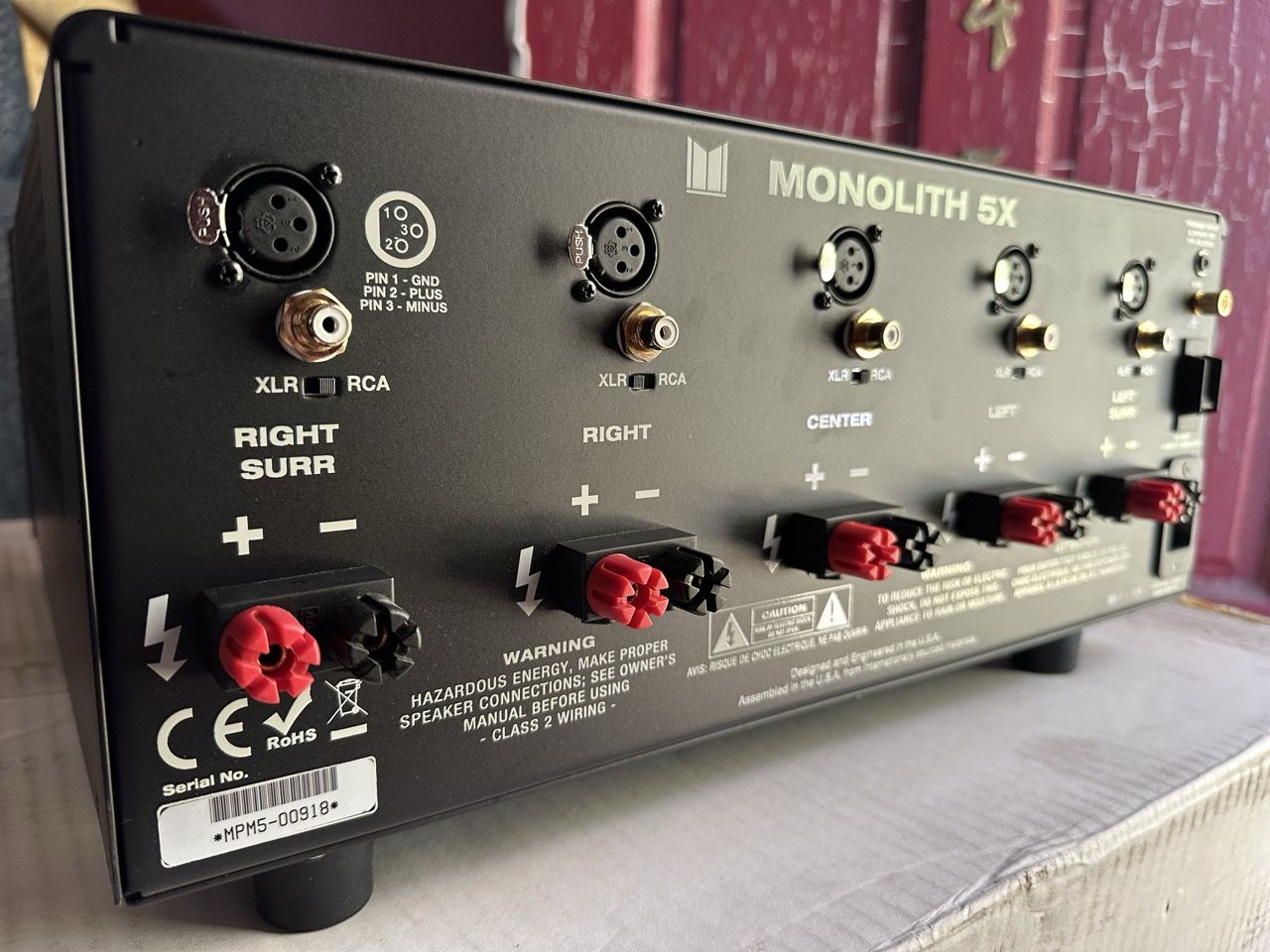 Monolith by Monoprice 5x200 Watts Per Channel Multi-Cha...