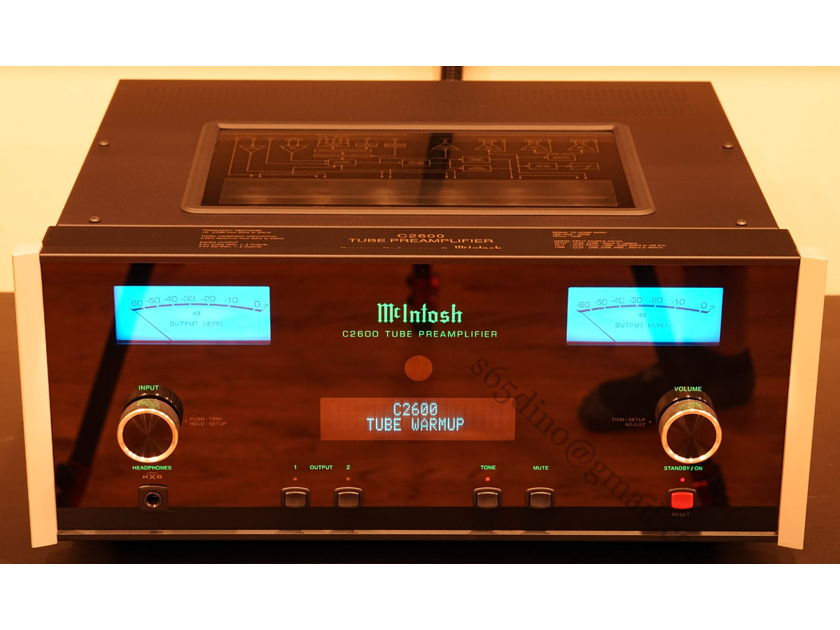 McIntosh C2600 C-2600 2-Channel Vacuum Tube Preamplifier Preamp AWESOME