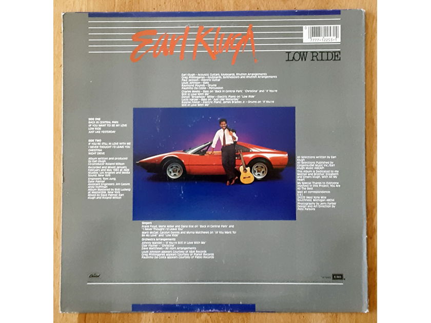 Earl Klugh - Low Ride 1983 NM Vinyl LP Capitol Records ST-12253