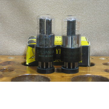 Sylvania 6SN7 GT Bad Boy 3 holes plate Matching pair