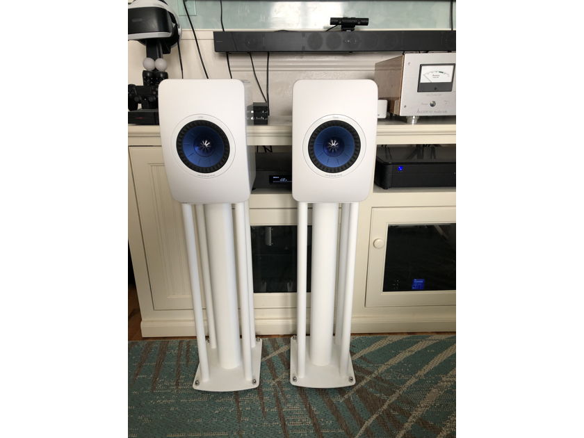 KEF LS50 with matching stands and KEF r400b sub Stereophile class A