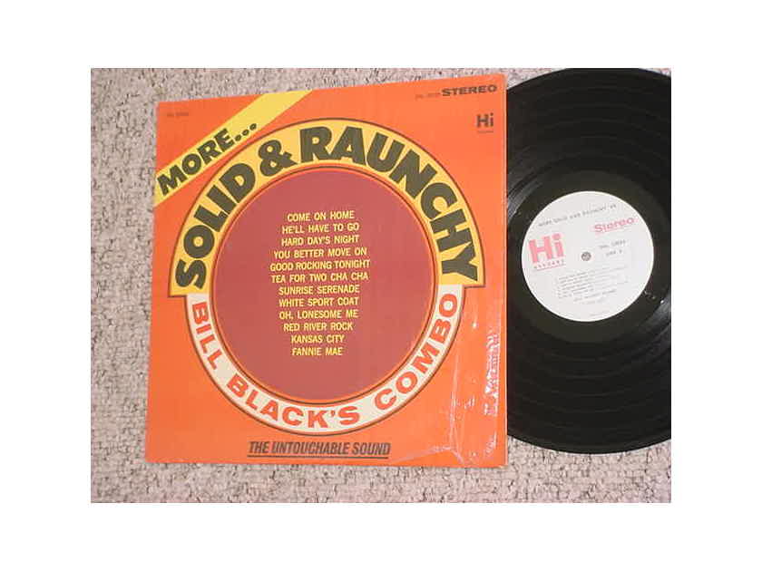 Bill Blacks combo lp record - more solid & raunchy in shrink Elvis bass player HI STEREO SHL 32023