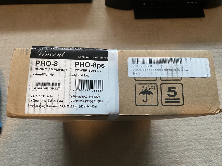 Vincent Audio PHO8 in Black...NEW-Factory Sealed!!
