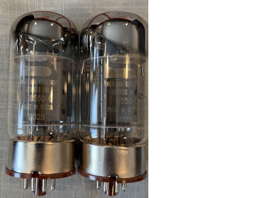 SVETLANA 6550C MATCHED PAIR NOS RUSSIAN MI For Sale