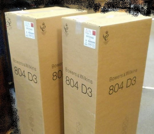 B&W  804D3 Black Brand New Speakers