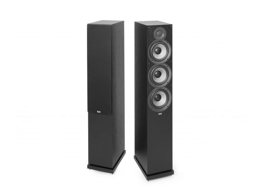 ELAC Debut 2.0 F6.2 Floorstanding Speakers; Black Pair (New/Open Box / Warranty) (24896)