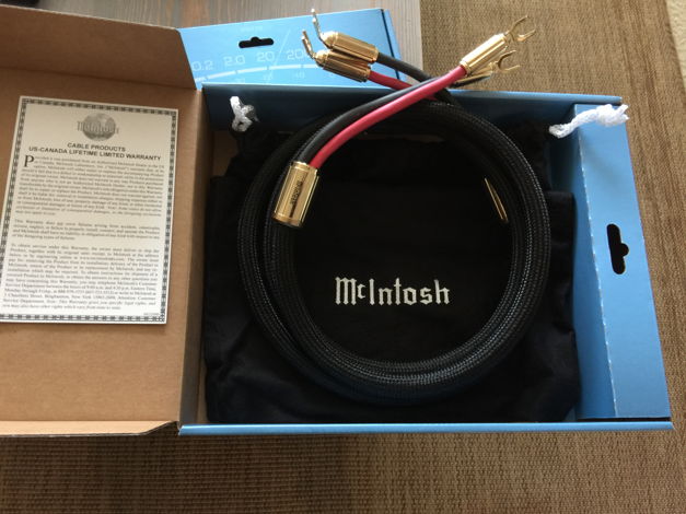 McIntosh CS3M Speaker Cables - (2) meter pair!