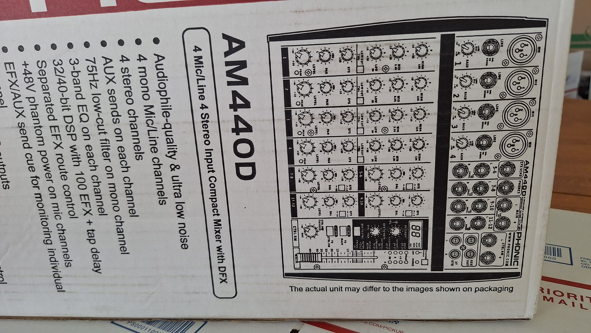 Phonic AM440D Audiophile Quality Ultra Low Noise Mixer ...