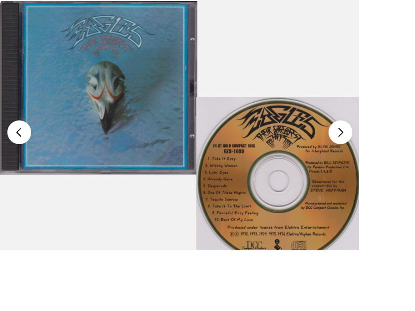 The Eagles Greatest Hits - 1971-1975 - DCC 24K Gold CD - 1993