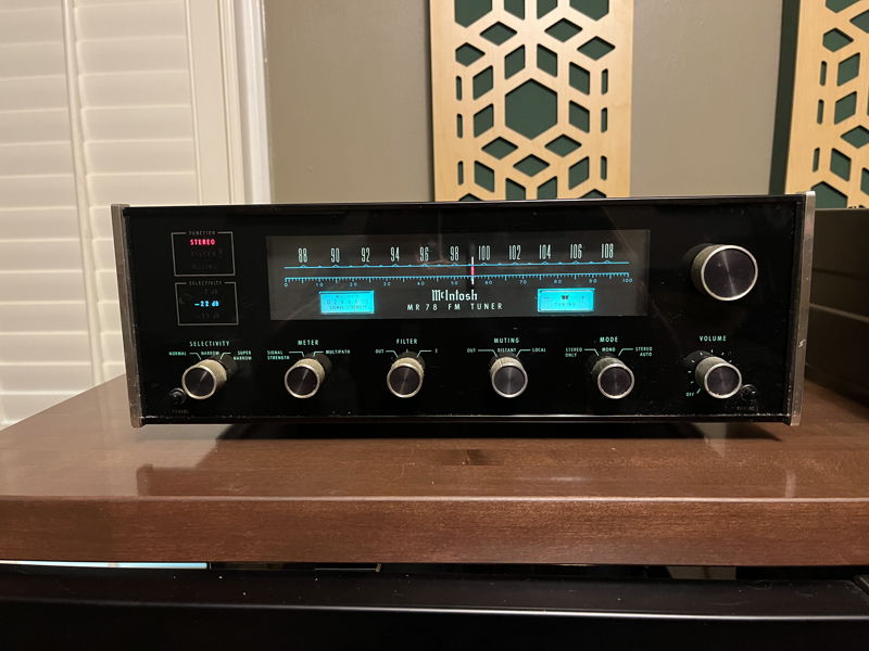 Mcintosh MR-78 FM Tuner For Sale | Audiogon