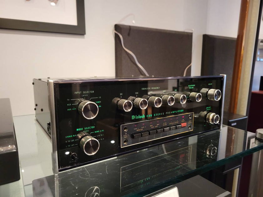 McIntosh C30 Preamplifier Cleaned & Tested New Lights