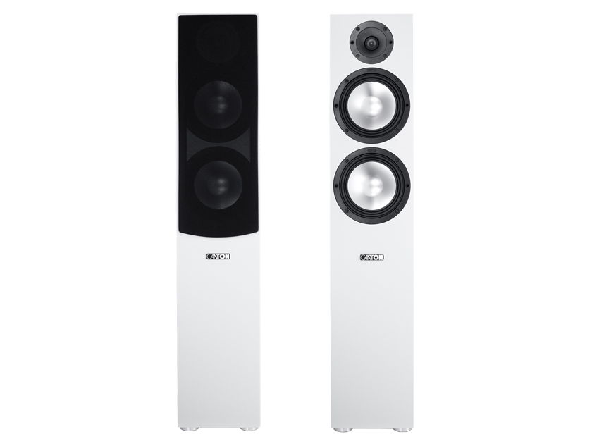 Canton GLE 476.2 Floorstanding Speakers; White Pair (Closeout) (38101)