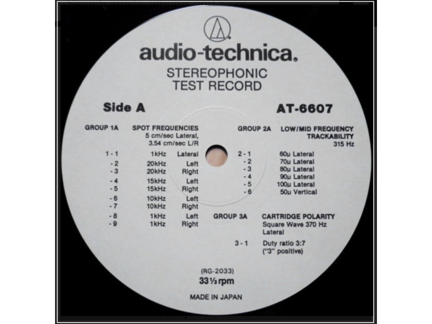 WANTED - Audio-Technica AT6607 Audio-Technica Stereophonic Test Record