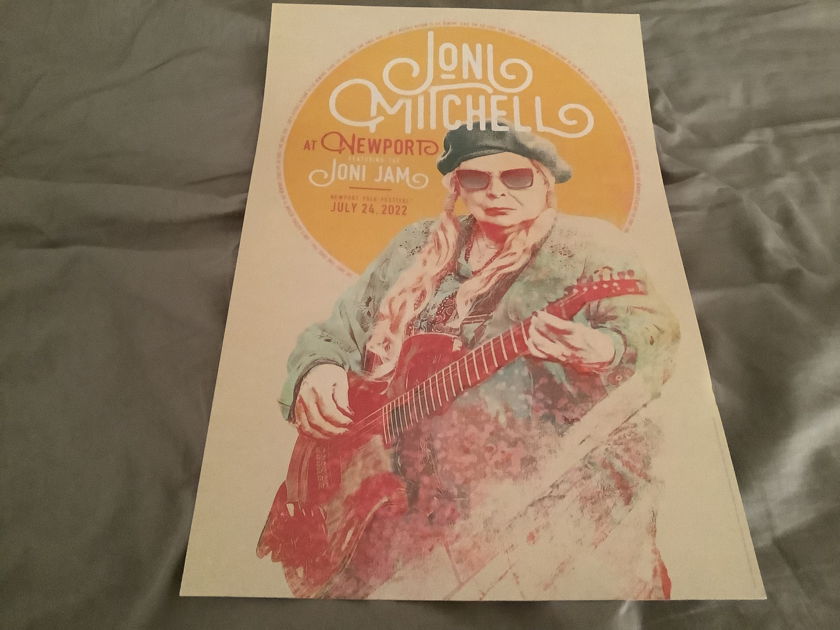 Joni Mitchell Rhino Records Promo Poster  At Newport Featuring The Joni Jam