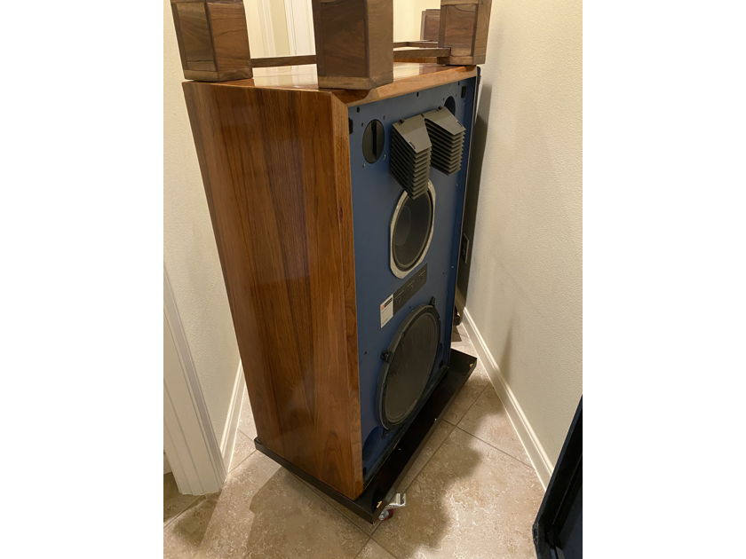 Pair JBL 4343 with walnut stands