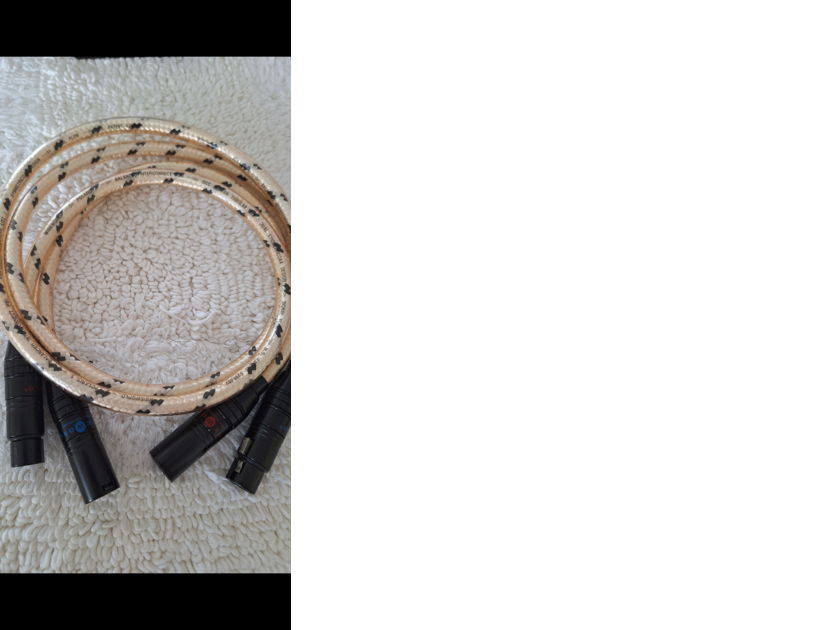 WIREWORLD XLR/CANON POLARIS 5 High End Audiophile Balanced Interconnects, Directional Signal Path, Brand New, Perfection, Flawless, No Fingerprints $300