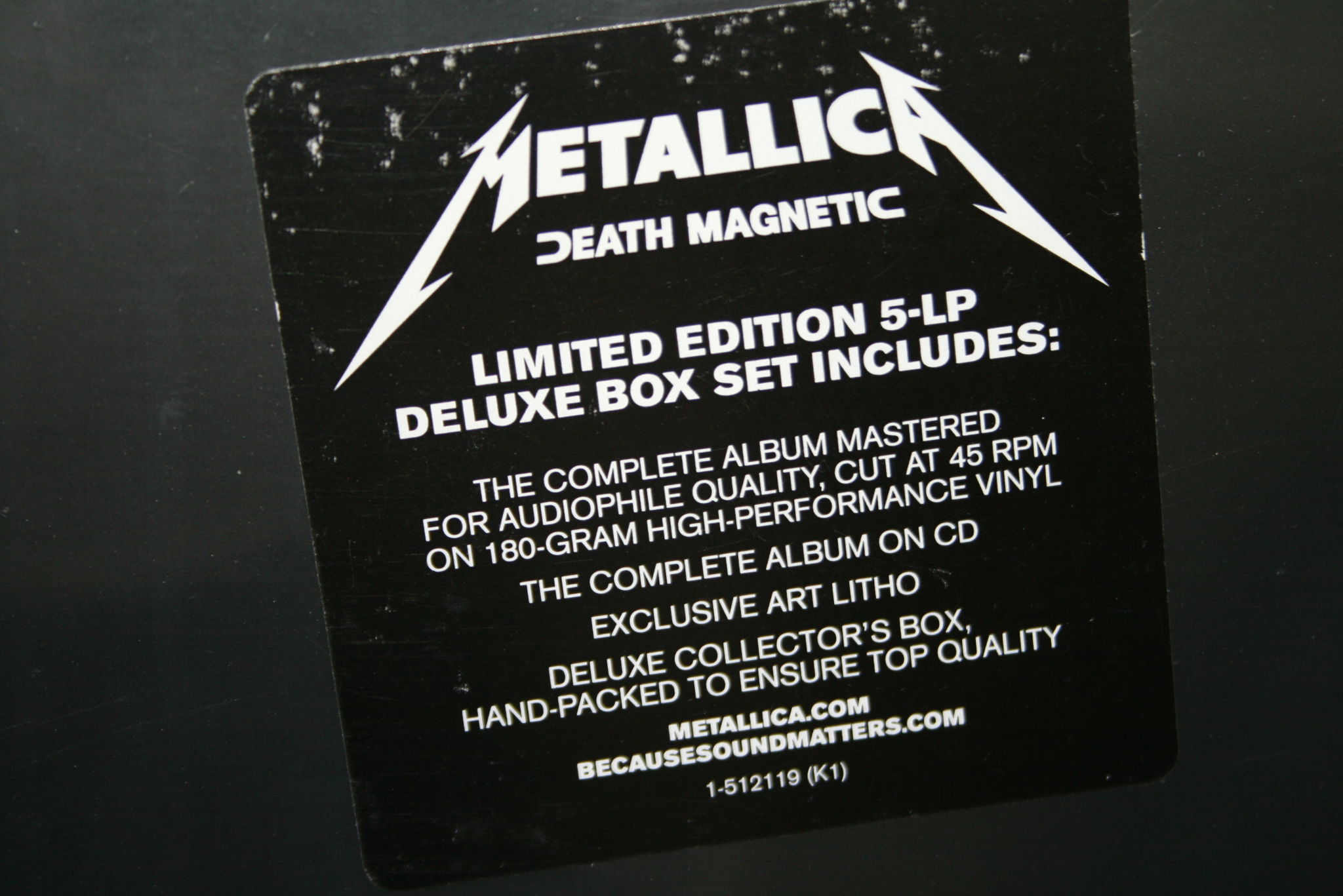 Metallica - Death Magnetic Box Set 5 LP, 45 RPM + CD 2