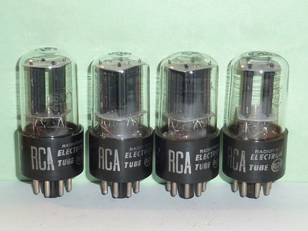 RCA 6SN7GTB ECC33 6SN7 Tubes, Matched Quad, NOS Testing...