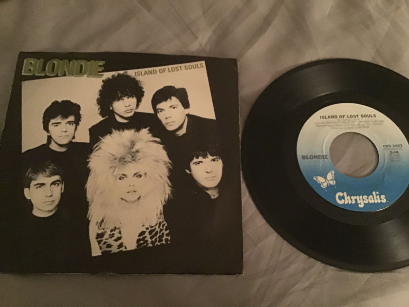 Blondie 45 With Picture Sleeve Vinyl NM  Islands Of Lost Souls/ Dragonfly