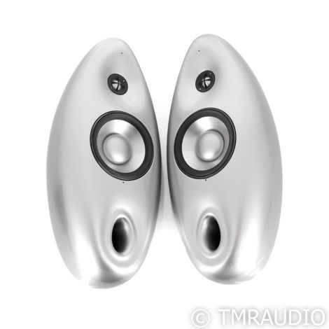 Vivid Audio OVAL v1 Bookshelf Speakers; Silver Pair (No...