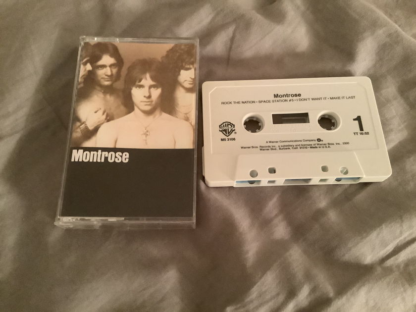 Montrose Warner Brothers Pre Recorded Cassette  Montrose