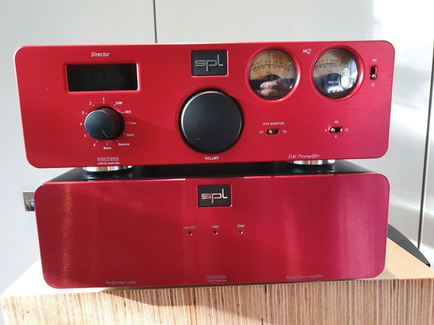 SPL Director MK2 preamp/Dac + S800 power amp - in Red ....