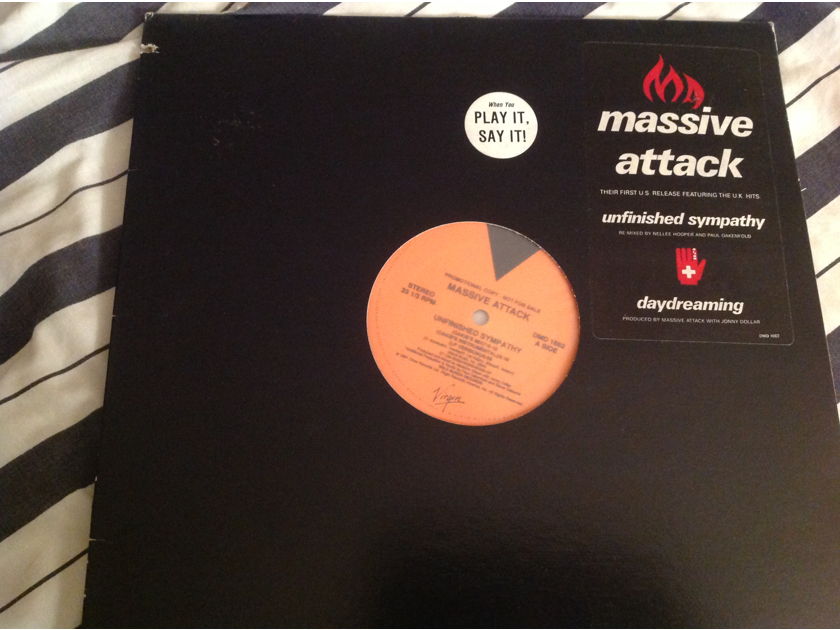 Massive Attack  Unfinished Sympathy 12 Inch EP Promo Virgin Records