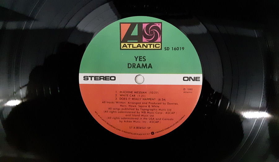 Yes – Drama NM- 1980 ORIGINAL VINYL LP Atlantic Records... 6