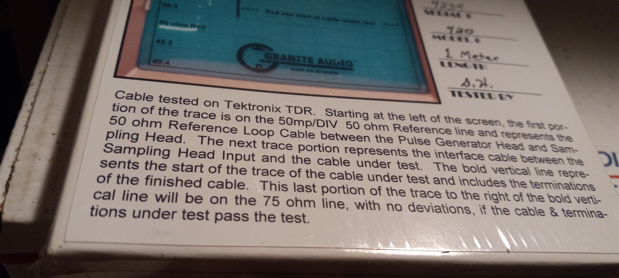 GRANITE AUDIO Micro-75 model # 420 Video and Digital-Au... 3