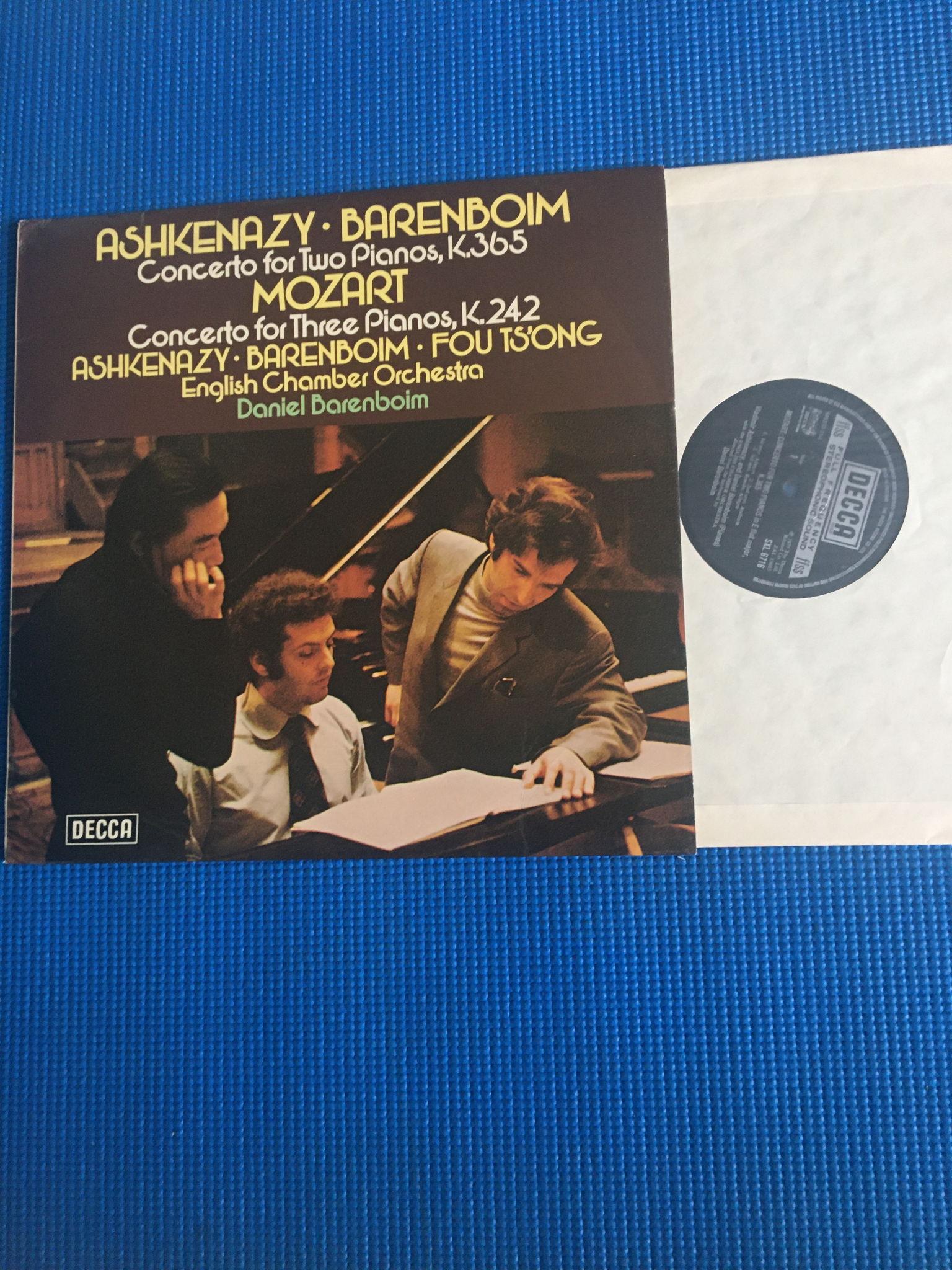 Ashkenazy Barenboim Mozart Lp record  Concerto two and ... 2