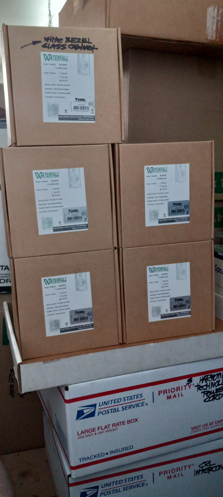 Waterfall Audio GLASS WHITE Home Theater 5 Speaker Matc...