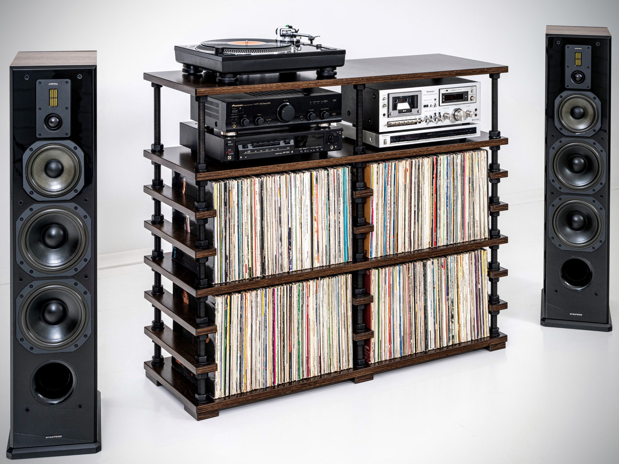 Handmade Records storage furniture 2