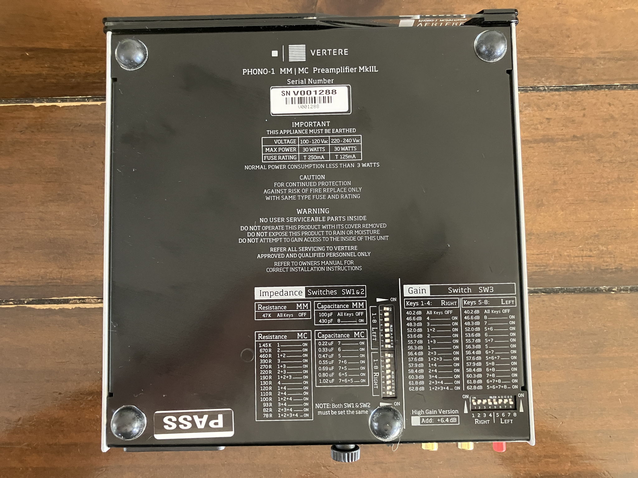 Vertere Phono 1 MM/MC 3