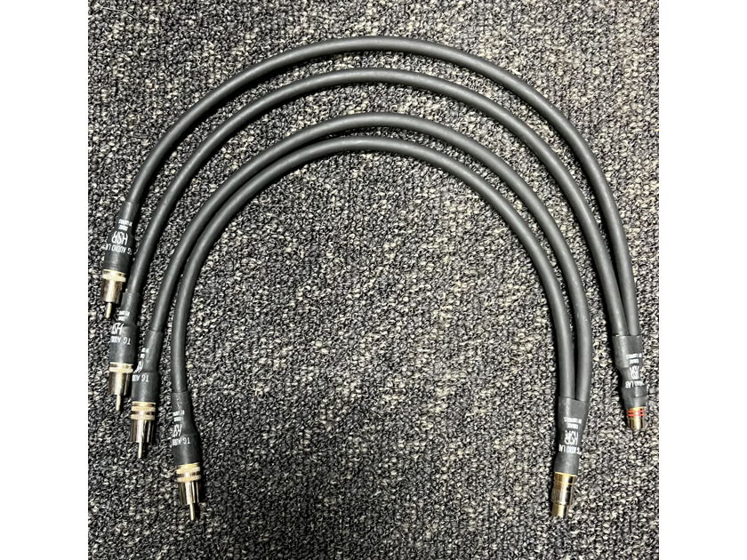 TC Audio HSR IC Cordage Sub woofer ADAPTERS: RCA female to two RCA males 18" sold each