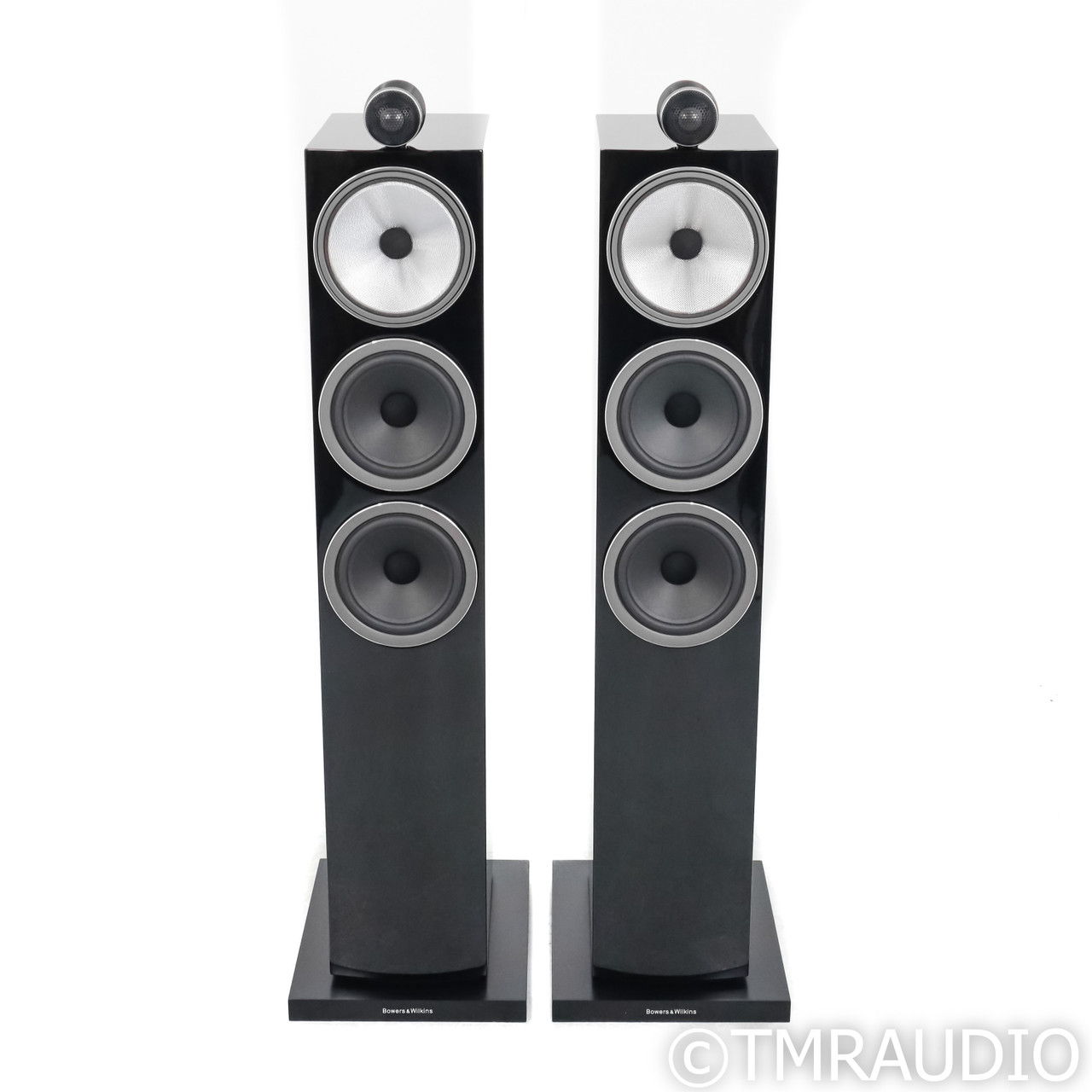 B&W 703 S3 Floorstanding Speakers; Gloss Black Pair (1/... 3