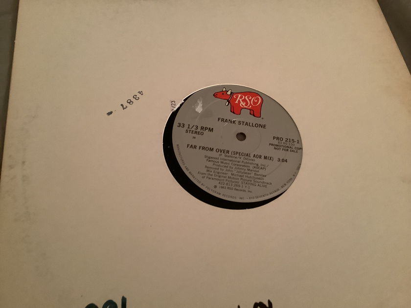 Frank Stallone RSO Records Promo 12 Inch Far From Over (Special AOR Mix)