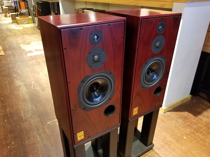Harbeth Super HL5 Plus In Rosewood Speakers w/ Boxes & Certificate Fantastic Sound Store Demos
