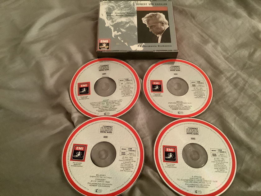 Herbert Von Karajan EMI Records West Germany 4 Disc Set Herbert Von Karajan (1908-1989)