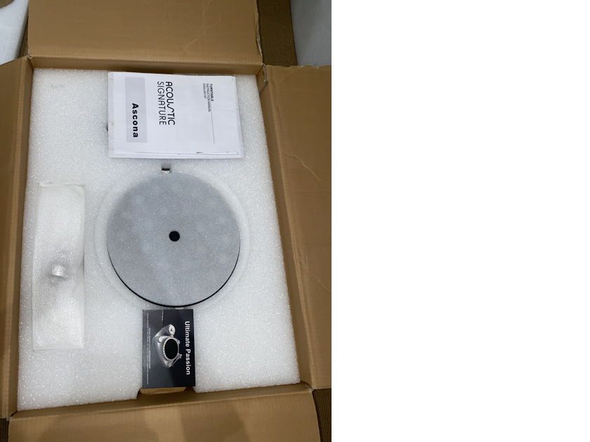 ACOUSTIC SIGNATURE ASCONA TURNTABLE WITH GRAHAM ARMBOARD - NEW PRICE