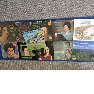 Janet Baker  Lp record lot of 11 Lp records