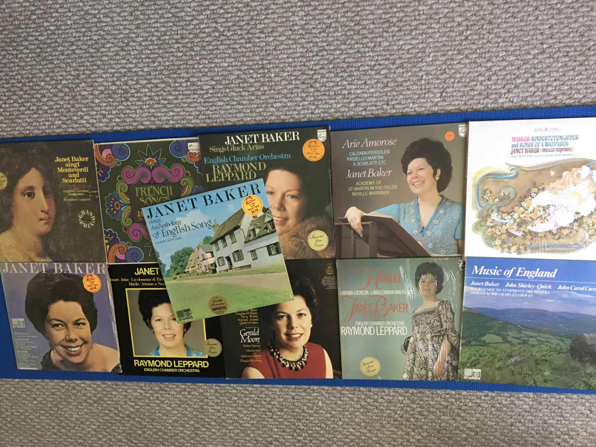 Janet Baker  Lp record lot of 11 Lp records