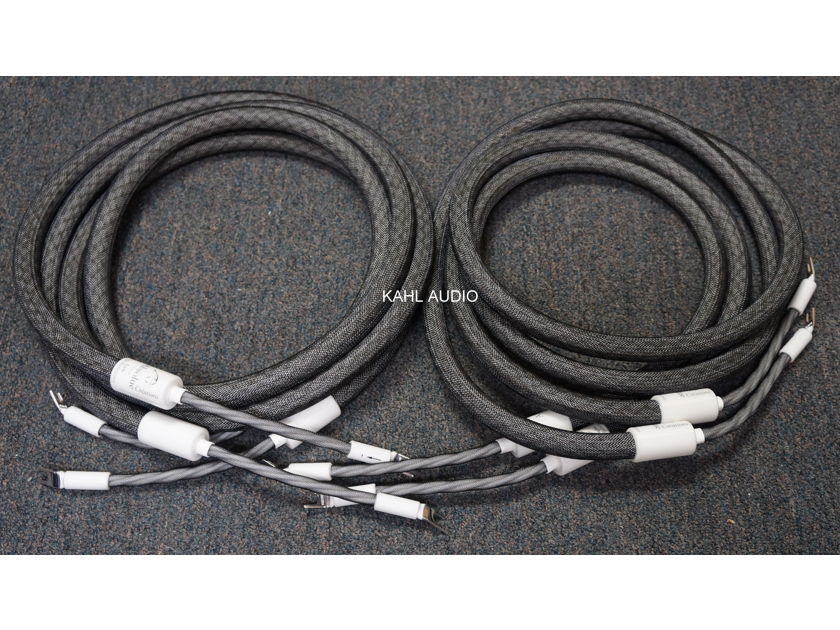 Absolue Creations Tim Reference speaker cables. 1.9m pr w/spades. Flagship cable. $12,000 MSRP