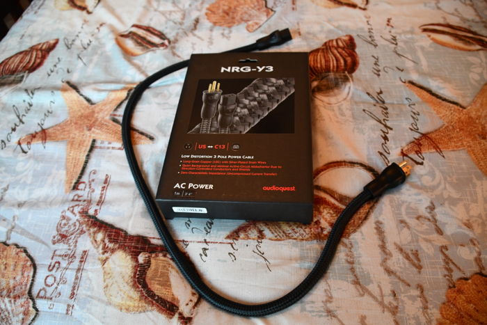 AudioQuest nrg-y3 power cable - 1.0 meters - Brand New