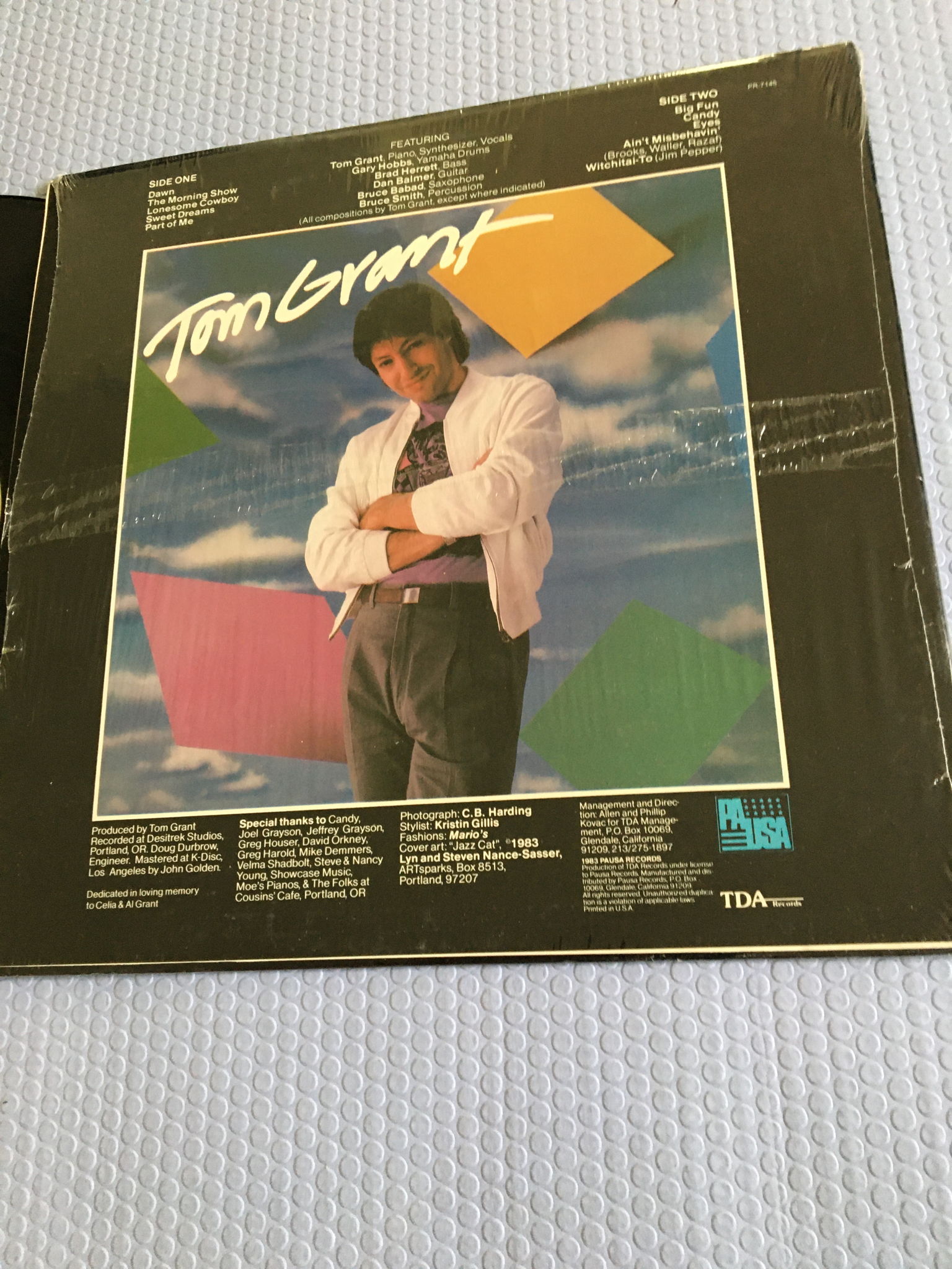 Tom Grant  Lp record jazz 1983 4