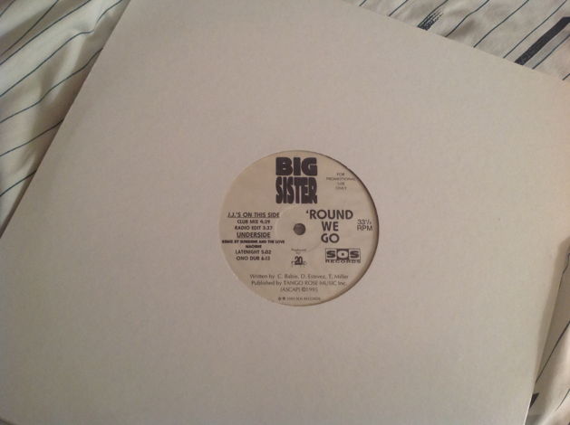 Big Sister  Round We Go SOS Records Promo 12 Inch