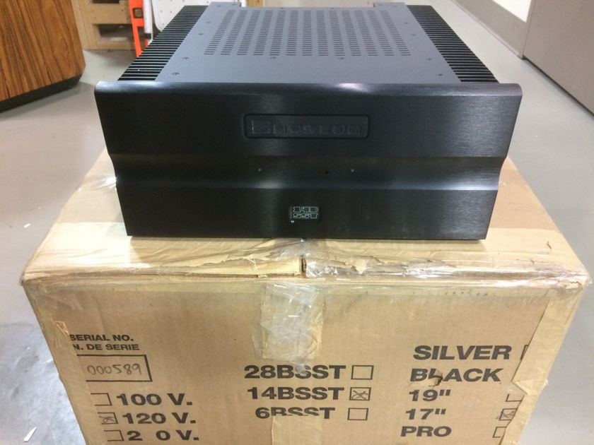 Bryston 14B-SST Power Amplifier (Black): EXCELLENT Trade-In w/Balance of Warranty; 57% Off