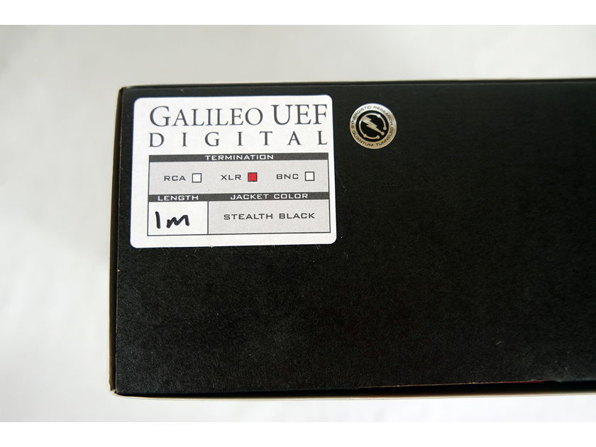 Synergistic Research Galileo UEF Digital Cables AES/EBU (XLR) 1.0 meter - Clearance Sale