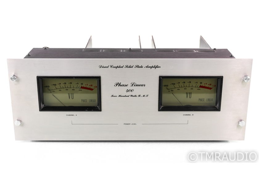 Phase Linear 400 Vintage Stereo Power Amplifier; Model 400; Serviced (35769)