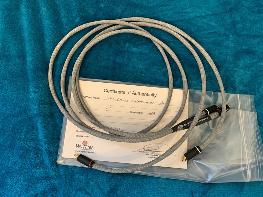 WyWires Silver Series Interconnect 5' RCA